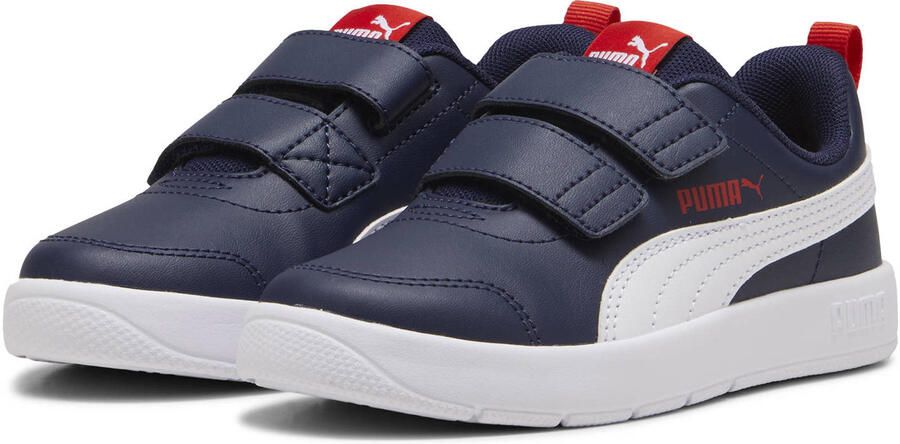 Puma Courtflex V3 sneakers donkerblauw wit - Foto 2