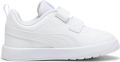 Puma Courtflex V3 sneakers wit Imitatieleer Effen - Wit