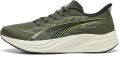 PUMA Darter Pro 2 Unisex Sportschoenen Moss Veil-Soft Grass-Warm White- Black-Lime Squeeze - Geel