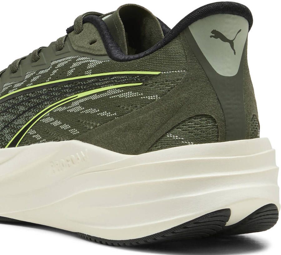 Puma Darter Pro mesh hardloopschoenen olijfgroen geel - Foto 2