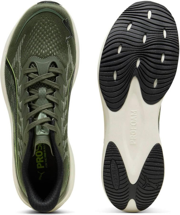Puma Darter Pro mesh hardloopschoenen olijfgroen geel - Foto 3