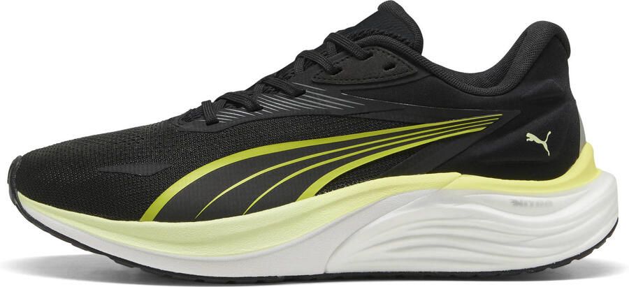 Puma Electrify Nitro mesh hardloopschoenen 4 zwart lichtgroen