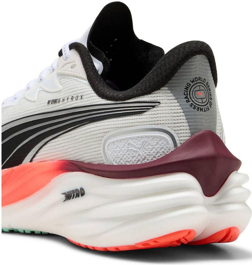 Puma elocity NITRO™ x Hyrox sportschoenen wit mintgroen