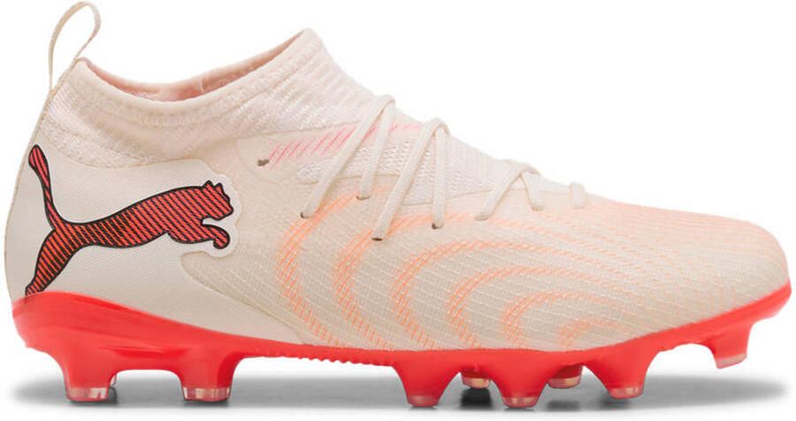 PUMA FUTURE 9 MATCH FG AG Jr Unisex Sportschoenen Sugared Almond- White-Ultra Red- Black