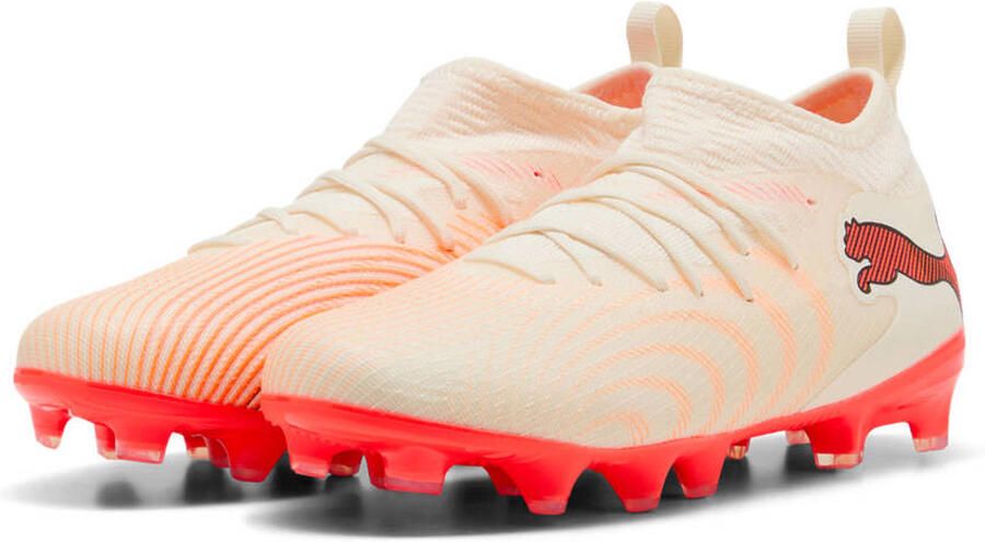 PUMA FUTURE 9 MATCH FG AG Jr Unisex Sportschoenen Sugared Almond- White-Ultra Red- Black - Foto 3