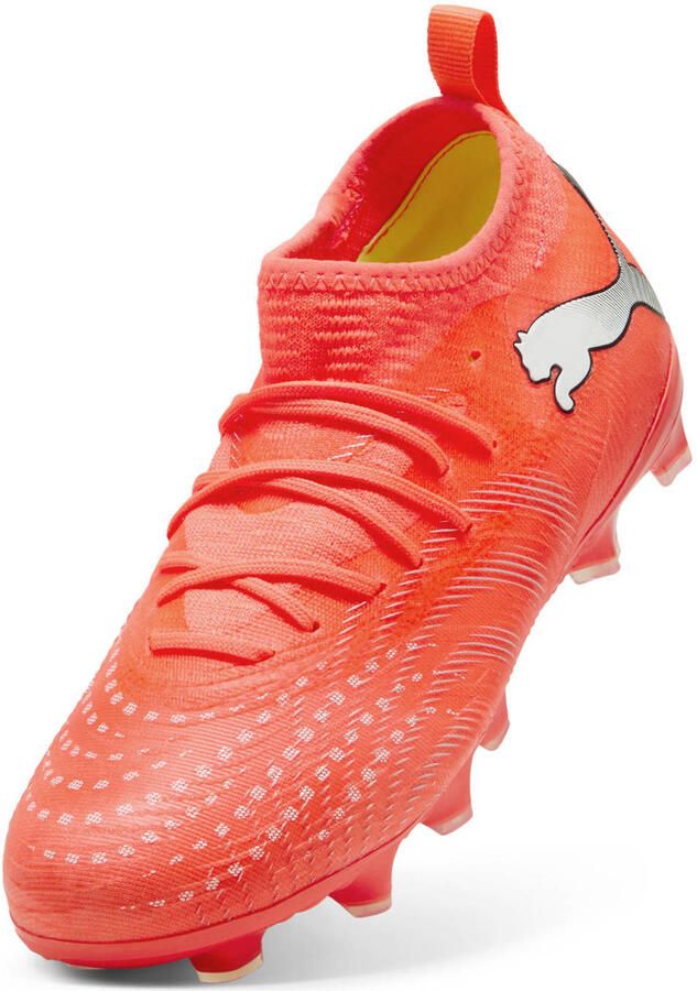 Puma Future 9 Match junior voetbalschoenen oranje wit zilver - Foto 3