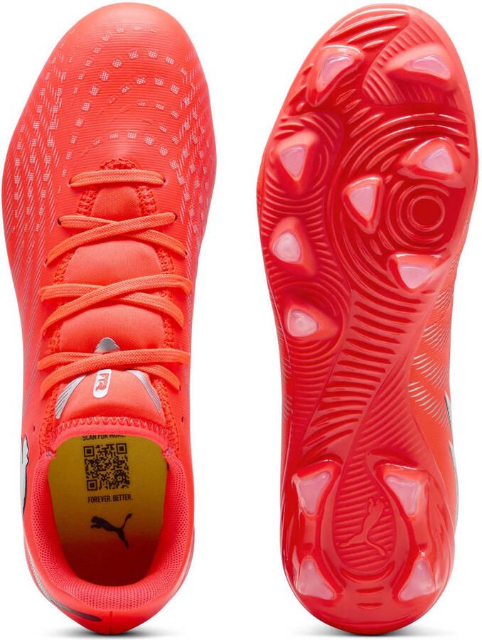 PUMA Future 9 Play Fg ag Voetbalschoenen Voor Dames Rood Oranje - Foto 3
