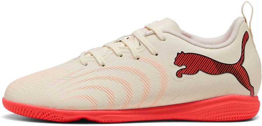 Puma Future 9 Play junior imitatieleren voetbalschoenen beige rood
