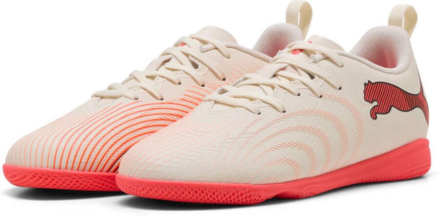 Puma Future 9 Play junior imitatieleren voetbalschoenen beige rood - Foto 3