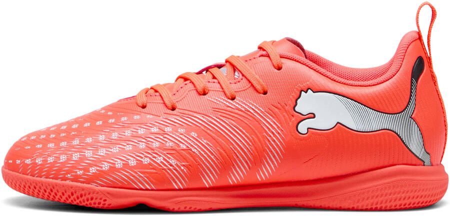 PUMA Teen FUTURE 9 PLAY IT JR Zaalvoetbalschoenen 108927 01 Glowing Red-White-Black-Silver