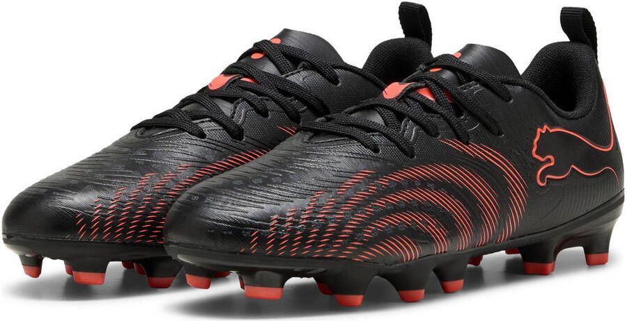 PUMA Teen FUTURE 9 PLAY IT JR Zaalvoetbalschoenen 108723 02 Black Glowing red Gray - Foto 3