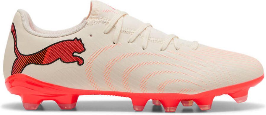 PUMA FUTURE 9 PLAY FG AG Unisex Sportschoenen Sugared Almond- White-Ultra Red- Black