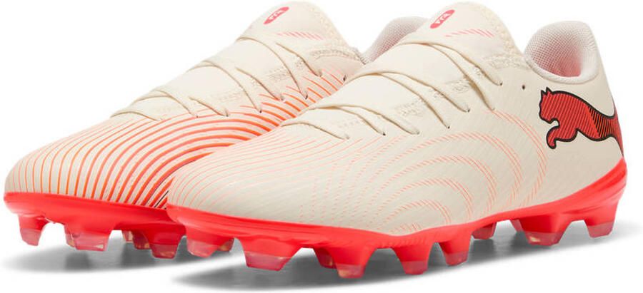 PUMA FUTURE 9 PLAY FG AG Unisex Sportschoenen Sugared Almond- White-Ultra Red- Black - Foto 3