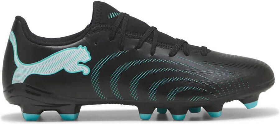 Puma Future 9 Play FG AG senior imitatieleren voetbalschoenen zwart lichtblauw - Foto 3