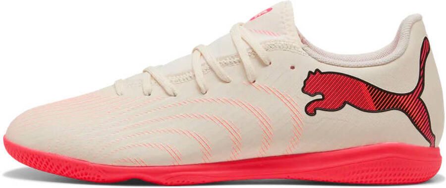 PUMA FUTURE 9 PLAY IT Zaalvoetbalschoenen Sugared Almond White Ultra Red