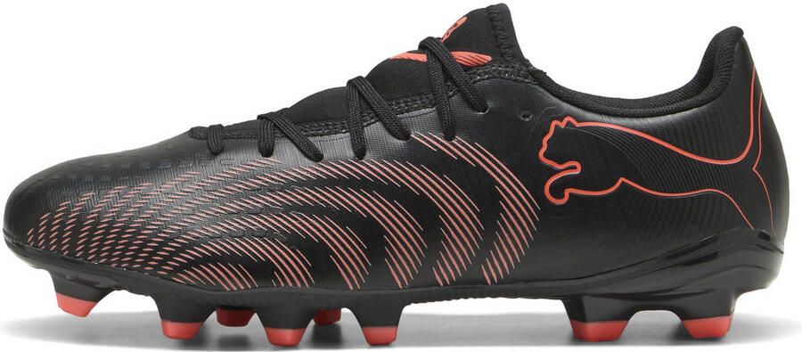 PUMA FUTURE 9 PLAY FG AG Unisex Sportschoenen Black-Glowing Red-Strong Gray