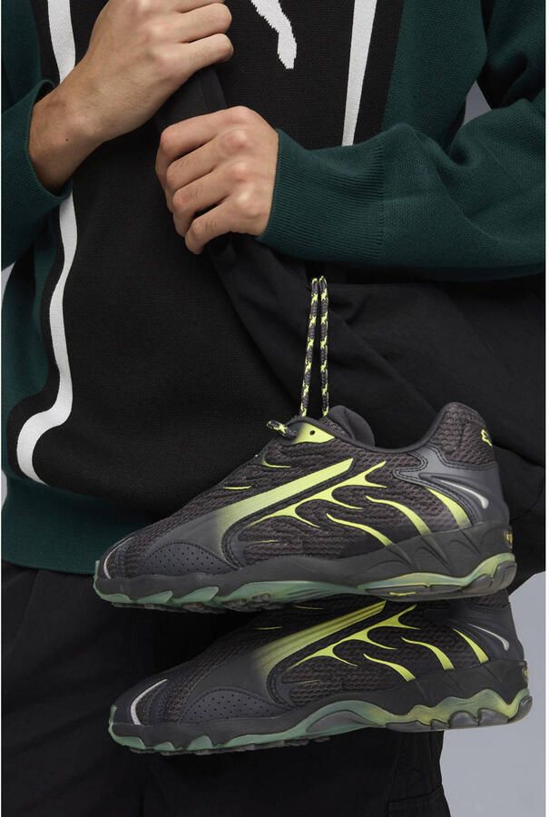 Puma Inhale Mesh sneakers zwart geel - Foto 2