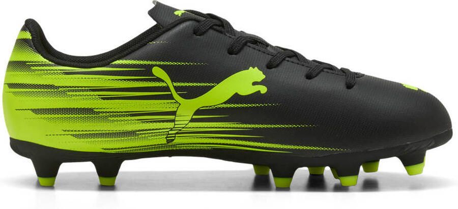Puma junior imitatieleren voetbalschoenen zwart geel