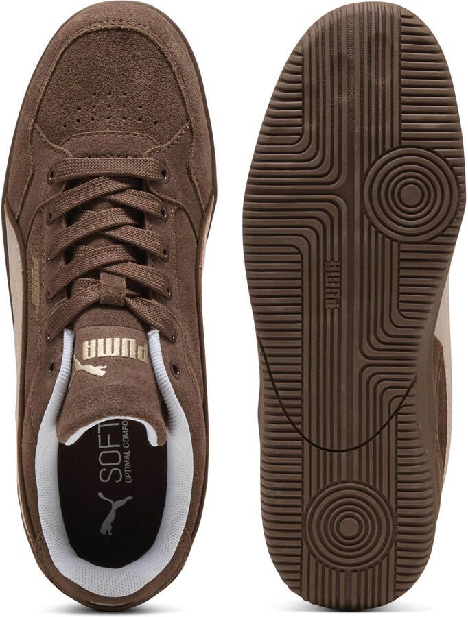 Puma K-Moda suede sneakers bruin ecru - Foto 3