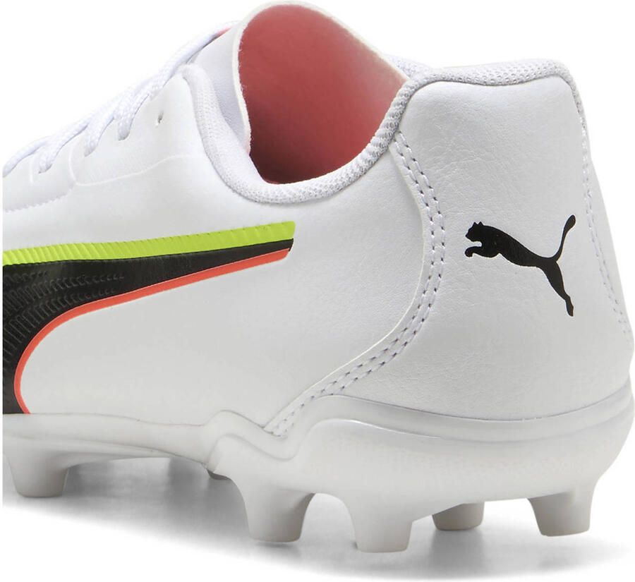 Puma King 20 Play junior voetbalschoenen wit rood geel - Foto 2