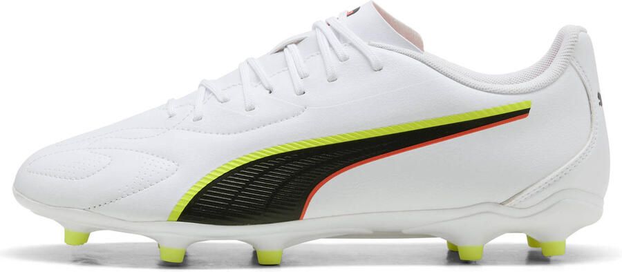 PUMA Voetbalschoen 'KING 20 PLAY' geel rood zwart wit