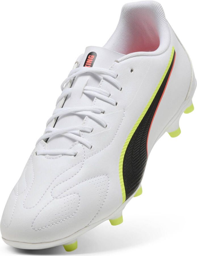 PUMA Voetbalschoen 'KING 20 PLAY' geel rood zwart wit - Foto 3