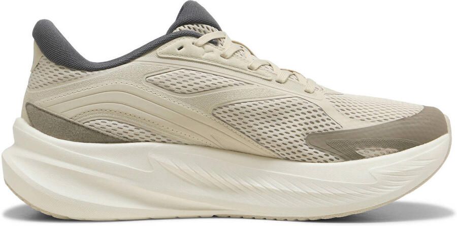 Puma MaxStride Lite mesh hardloopschoenen ecru grijs - Foto 3