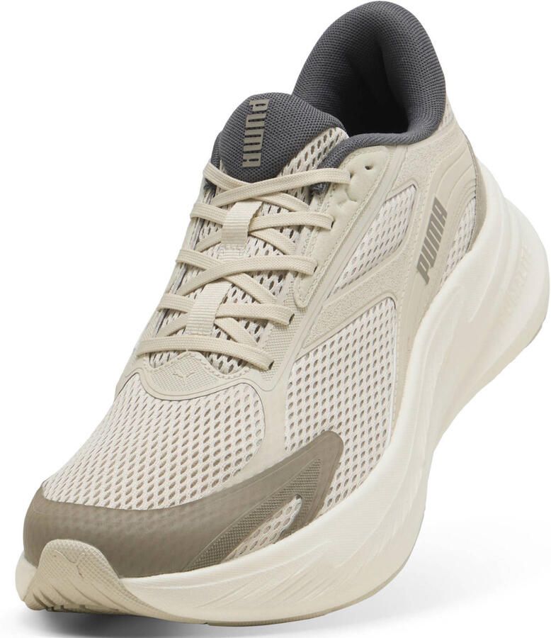 Puma MaxStride Lite mesh hardloopschoenen ecru grijs - Foto 2