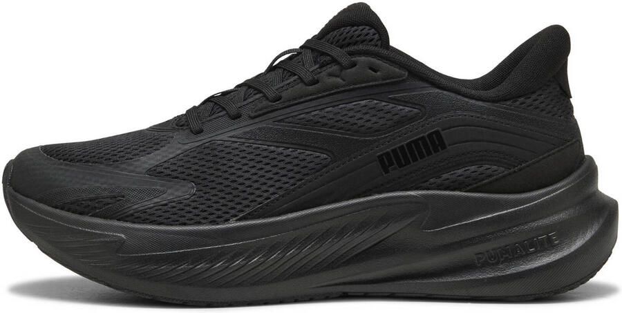 Puma MaxStride Lite mesh hardloopschoenen zwart