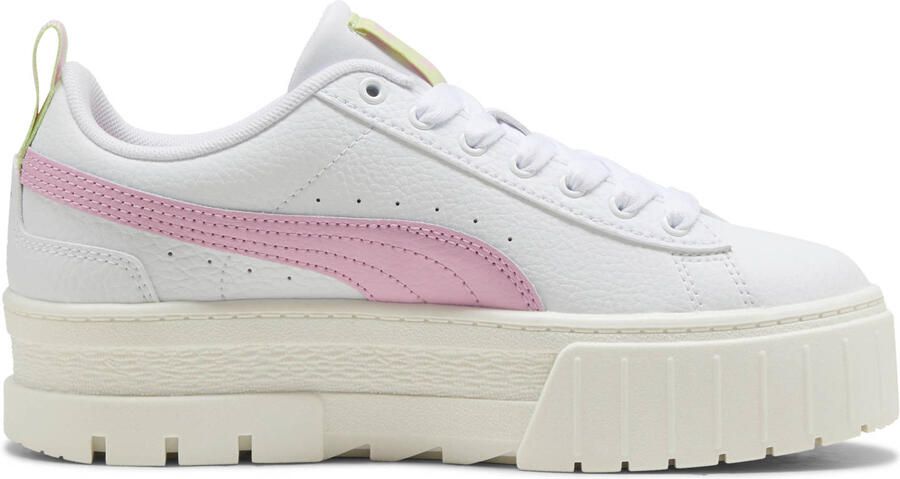 Puma Mayze leren sneakers Lth plateauzool wit roze - Foto 3