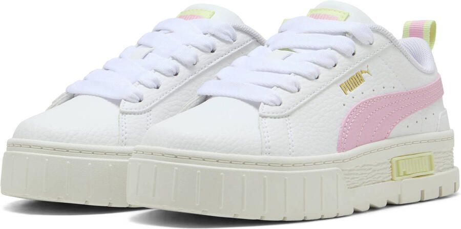 Puma Mayze leren sneakers wit lichtroze - Foto 3