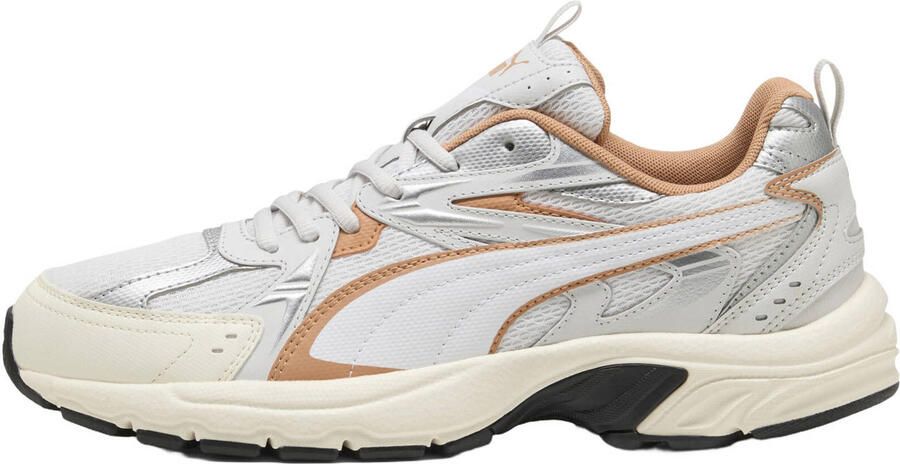 Puma mesh sneakers wit grijs oranje