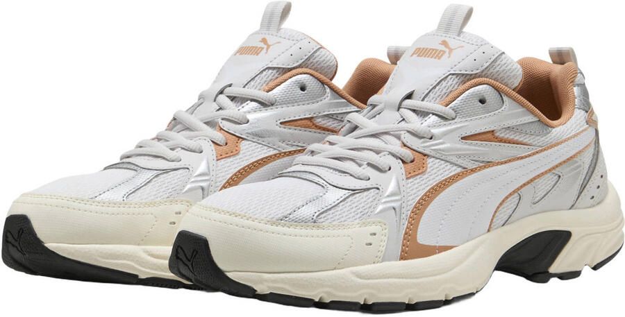 Puma mesh sneakers wit grijs oranje - Foto 3