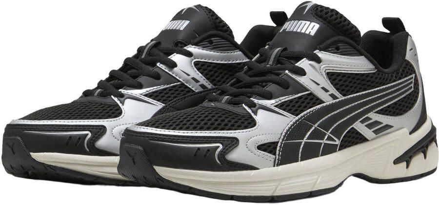 Puma Milenio Tech 2000 Reflect-X sneakers zilvergrijs zwart oranje - Foto 3