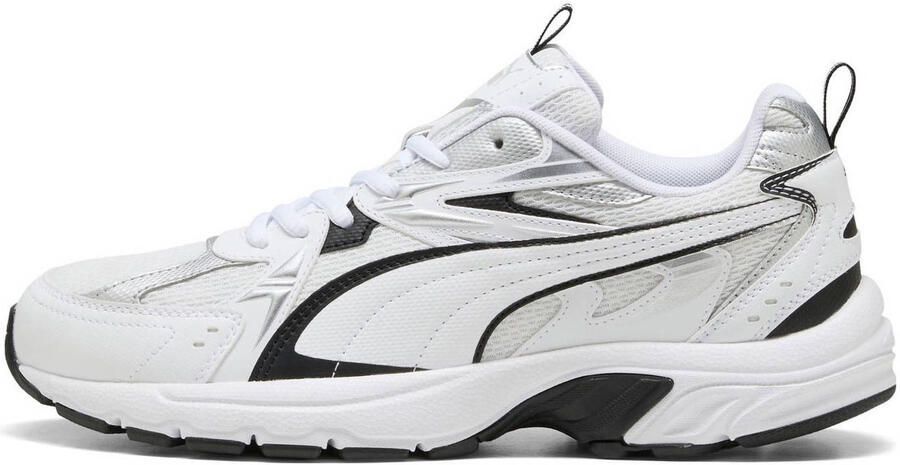 PUMA Milenio tech_ Unisex Sneakers White- Black- Silver