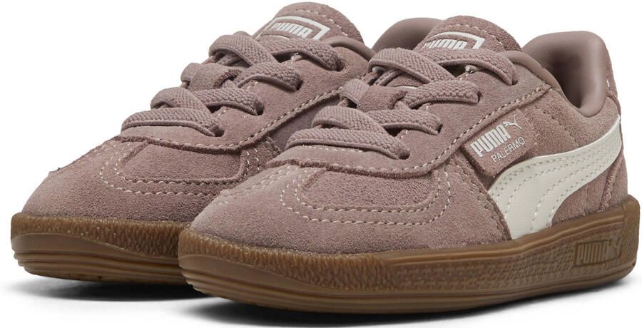 Puma Palermo AC suede sneakers bruin lichtgrijs - Foto 2