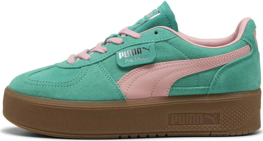 Puma Palermo Elevata sneakers groen roze