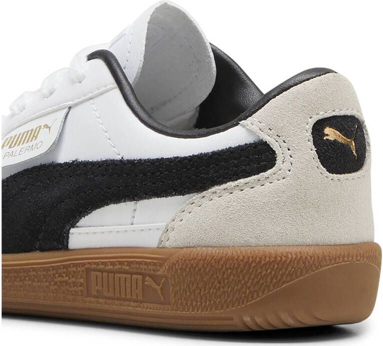 Puma Palermo sneaker van leer met suède details
