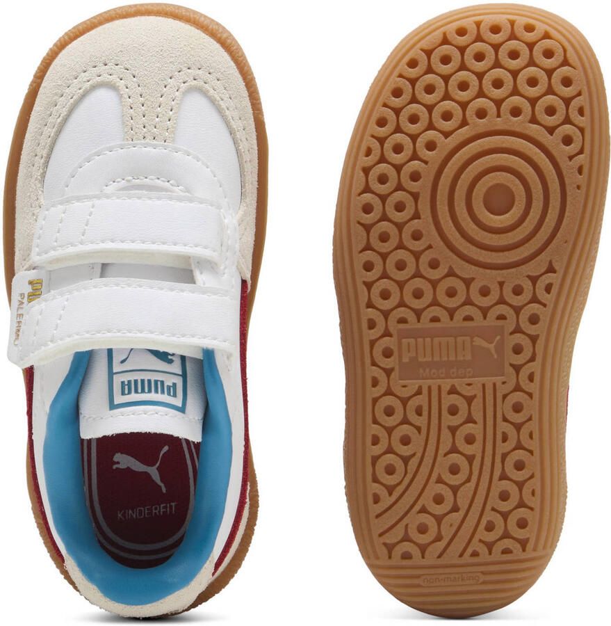 Puma Palermo Lth sneakers wit rood aqua