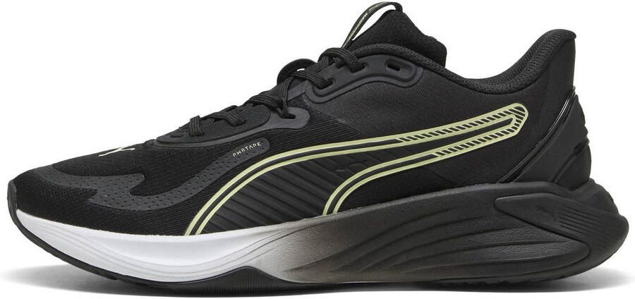 Puma PWR Hybrid hardloopschoenen zwart wit geel