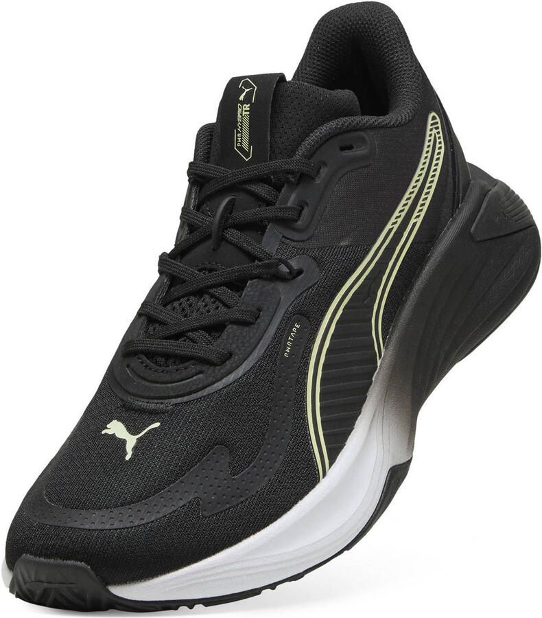 Puma PWR Hybrid hardloopschoenen zwart wit geel - Foto 3
