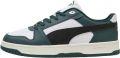 Puma Rebound Slam imitatieleren sneakers donkergroen wit - Donkergroen/Wit/Zwart