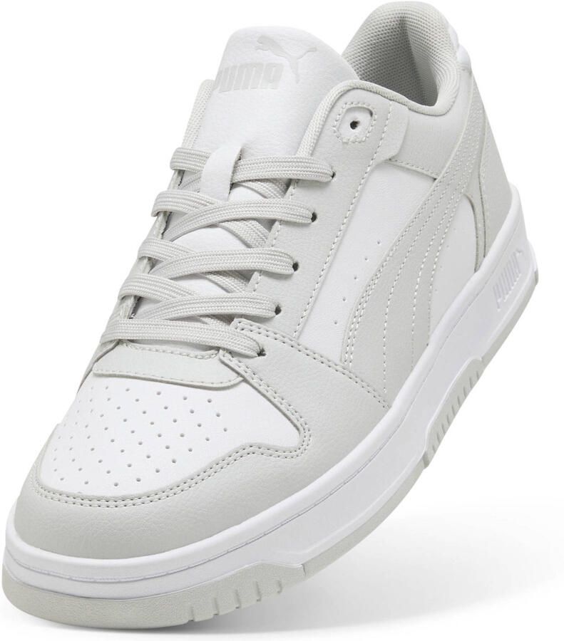 Puma Rebound Slam imitatieleren sneakers lichtgrijs wit - Foto 2