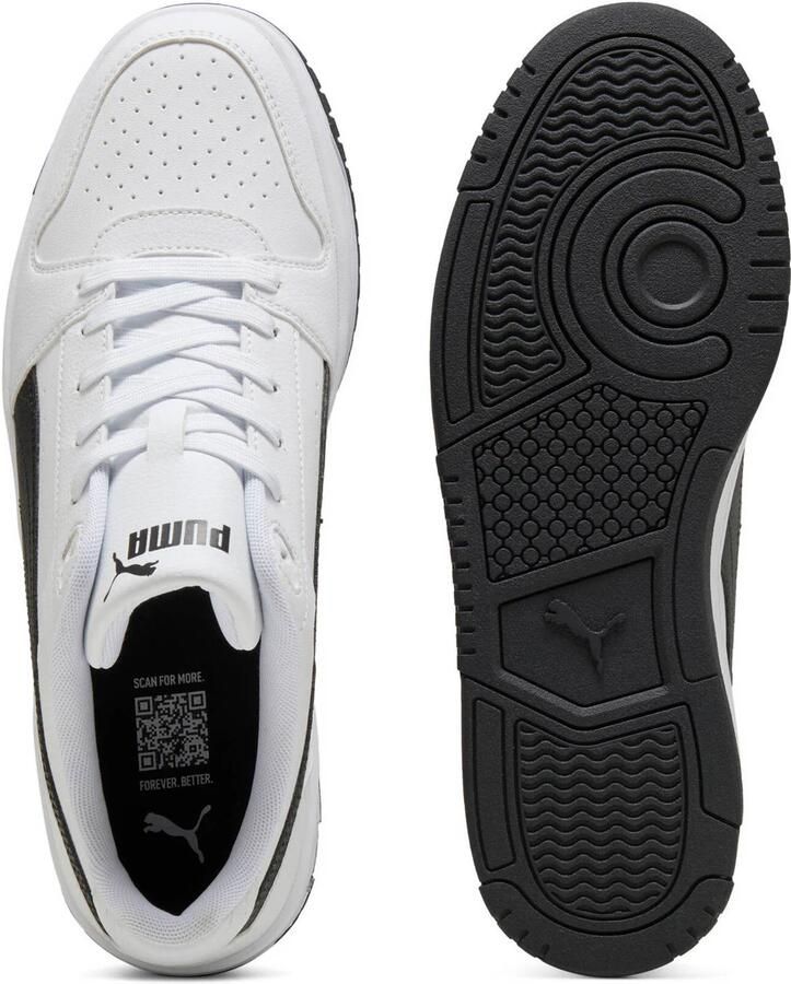 Puma Rebound Slam imitatieleren sneakers wit zwart - Foto 3