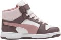 Puma Rebound Slam Mid sneakers bruin roze Jongens Meisjes Imitatieleer - Roze
