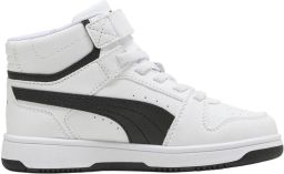 Puma Rebound Slam Mid sneakers wit zwart Imitatieleer