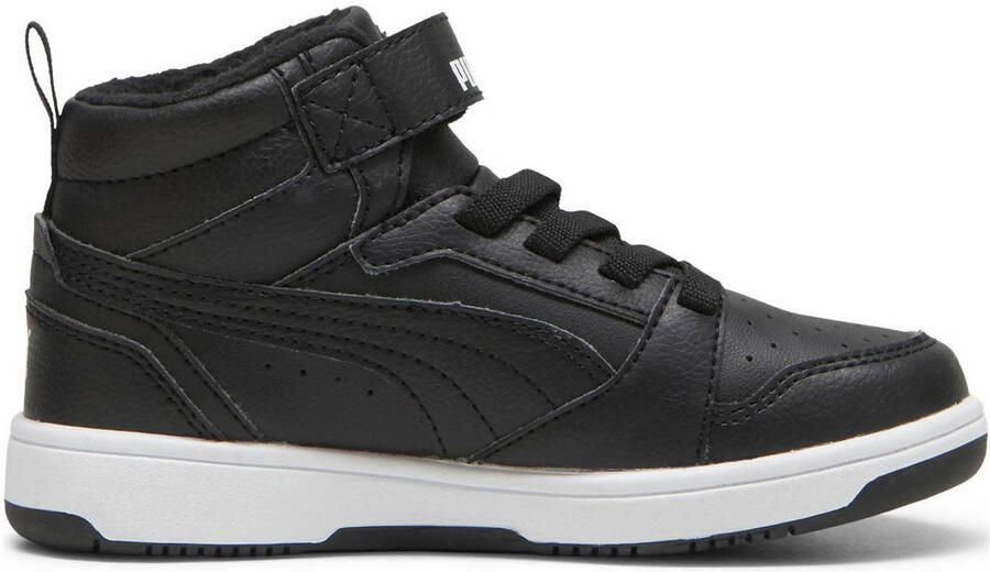 Puma Rebound V6 Mid sneaker zwart wit Imitatieleer 36 Sneakers - Foto 3