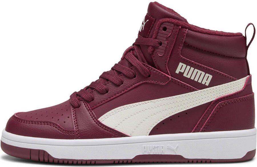 PUMA Rebound V6 Mid WTR Jr Unisex Sneakers Team Regal Red-Warm White- White
