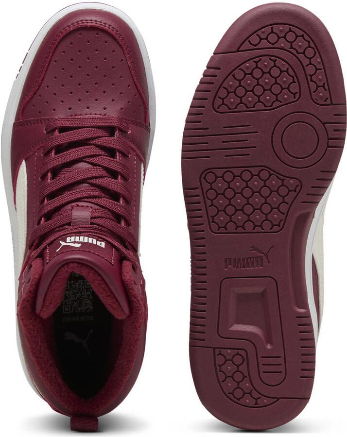 PUMA Rebound V6 Mid WTR Jr Unisex Sneakers Team Regal Red-Warm White- White - Foto 3
