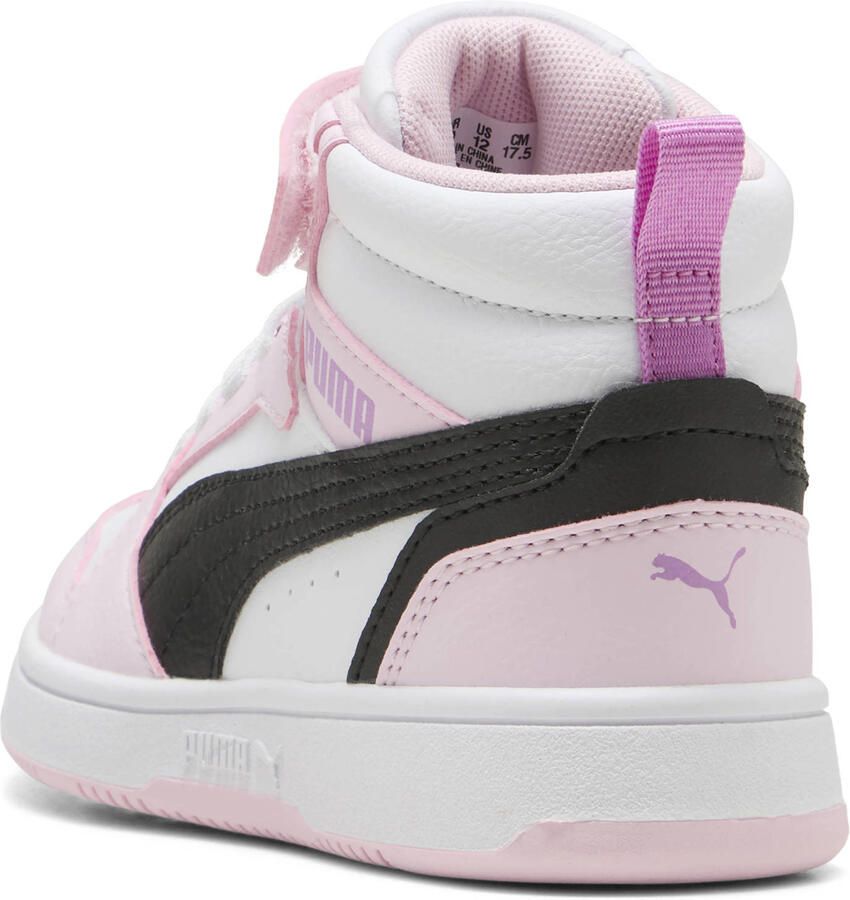 PUMA Rebound V6 Mid AC+ PS Unisex Sneakers White- Black-Pearl Pink - Foto 2
